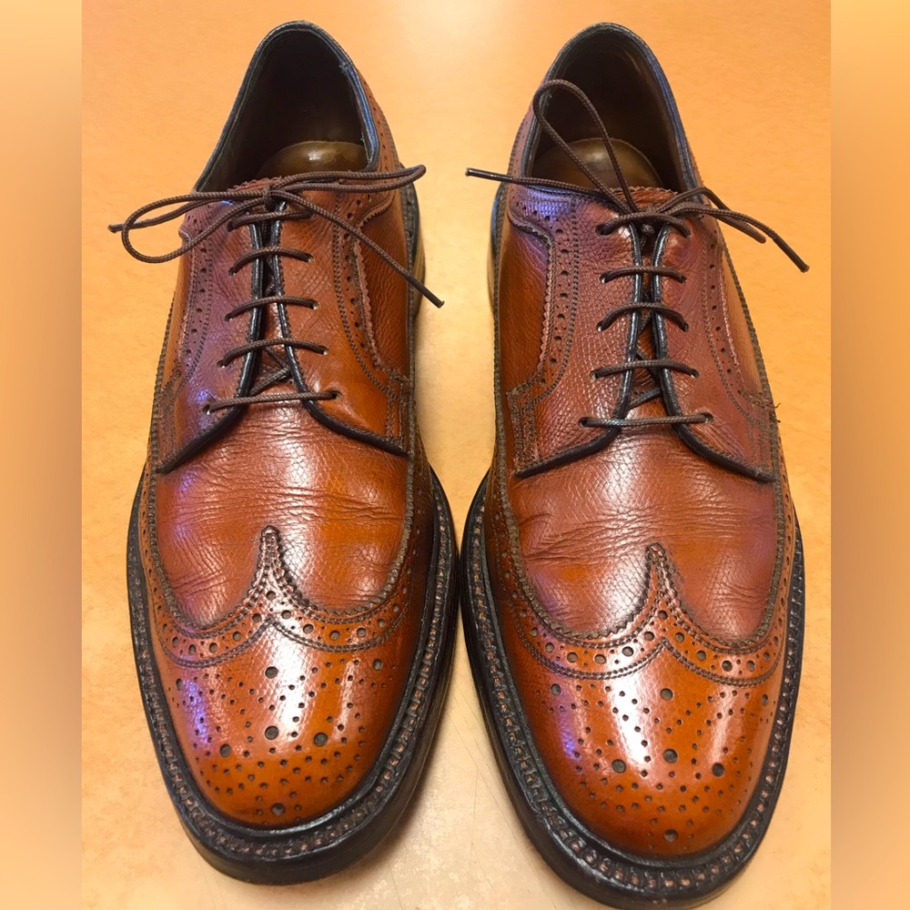 Vintage Florsheim Imperial Tan Wingtips